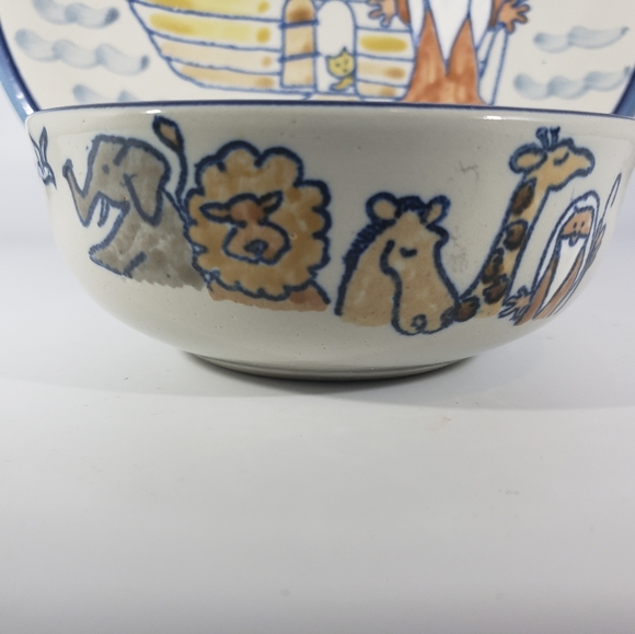 Louisville Pottery Noah's Ark Bowl and Plate - Picture 8 of 10